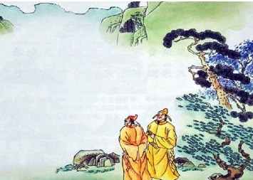 《山行留客》张旭所作，写出诗人面对同行者的迟疑和退缩