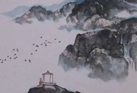 王安石所作的《北山》，描绘雨后落花飘飘点点的美景