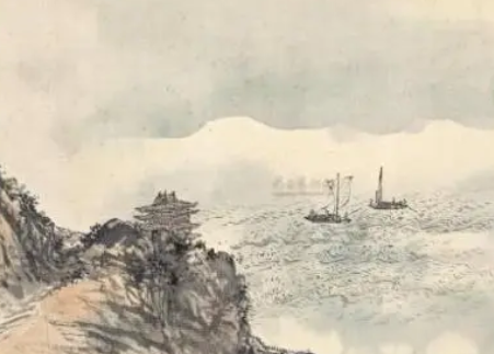 杨基所作的《登岳阳楼望君山》，描写的主线随活动顺序渐次展开